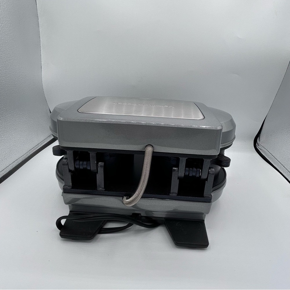 Electric Double Sandwich Maker - Silver and Black - Picture 7 of 7